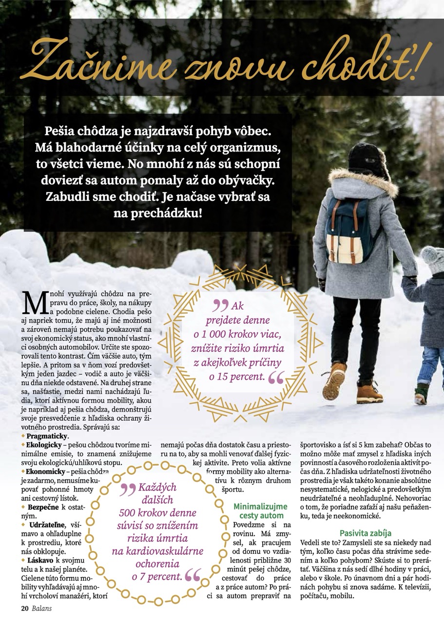 Prirodzená aktívna mobilita